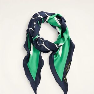 Brooks Brothers NWT Silk Twill Tennis Scarf